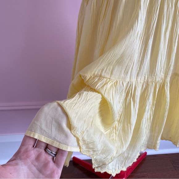 Wilfred Tiered Babydoll Sidonie Dress, Buttercup Yellow, Mini, Summer, Women's S - Picture 8 of 12